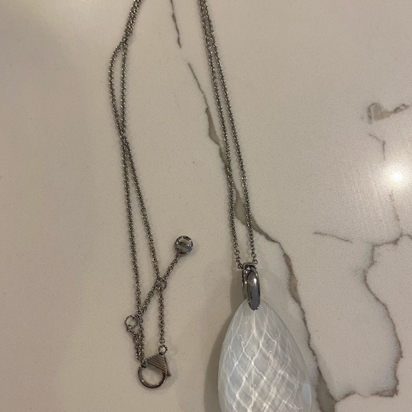 Emporio Armani tear drop earrings and necklace